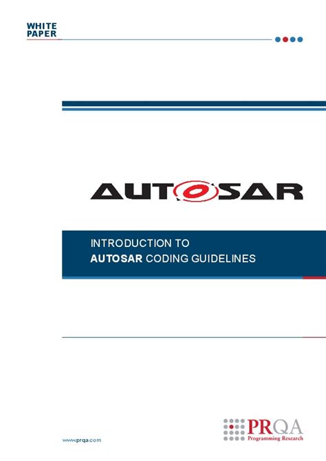 I agree to receive email. . Autosar c coding guidelines pdf